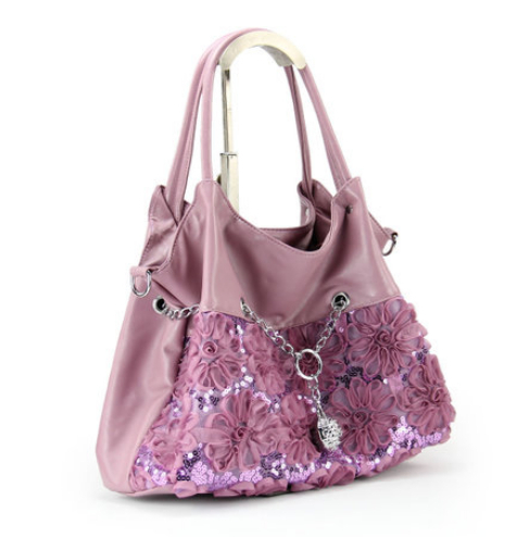 2014 Hot New Style Fashion Women s Handbag Satchel Shoulder lace flower chain pendant PU leather