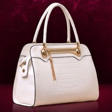 Fashion crocodile women’s handbag alligator female leather shoulder bag messenger bag casual lady designer OL tote bag LY401