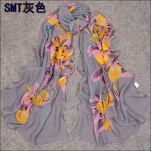 Long Chiffon Silk Scarf/1PC 50*160cm Cute Sweet Pattern Fruit All tree Print scarf/WJ-268