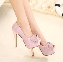2014 Spring Summer brand New arrive pumps women’s Sexy high-heeled shoes fish mouth thin heel ultra high high-heeled TH040