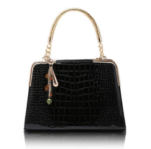 2014 Hot New Style Fashion Women’s Handbag charms pendant Handbag shoulder bags messenger bags Alligator Pattern bags B013