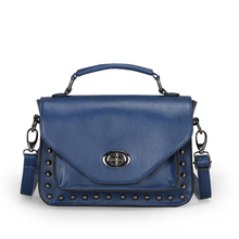2014 Hot New Style Fashion Women’s Handbag charms vintage punk rivet Tote Bags shoulder bags messenger bag PU leather Bags B036