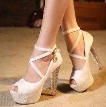 2014 Spring Summer New arrive pumps women’s Sexy high-heeled shoes High sandals shoes platform ultra high heelsTH008