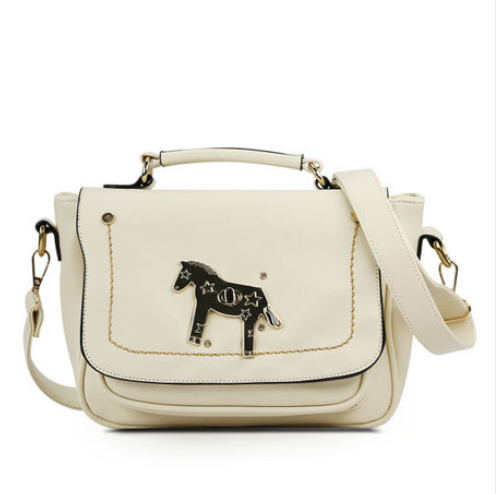 2014 Hot New Style Fashion Women s Handbag charms star horse Bags shoulder bags PU leather