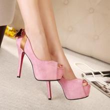 2014 Spring Summer brand New arrive pumps women’s Sexy high-heeled shoes charms bowknot thin heel ultra high high-heeled TH160
