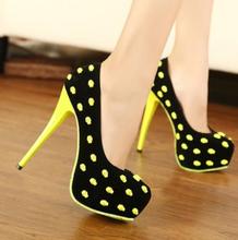 2014 Spring Summer New arrive pumps women’s Sexy high-heeled charms Skull rivet thin heels ultra high high-heeled shoes TH064