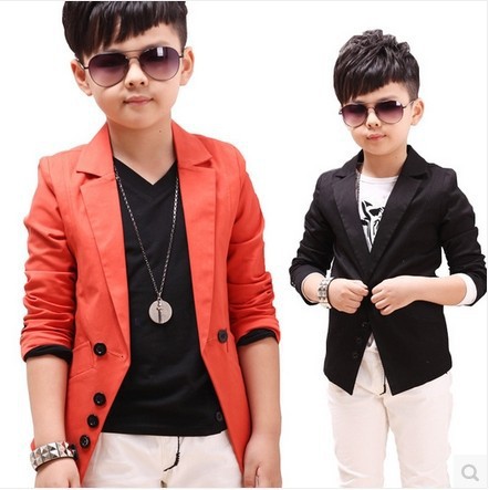 2015 new children s spring casual suits boys jackets wholesale Korean style long sleeve blazers C189