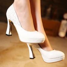 2014 Spring Summer brand New arrive pumps women’s Sexy high-heeled shoes charms crystals chunky ultra high high-heeled TH131
