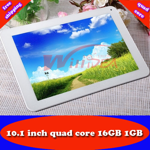 Free shipping 10 1 inch quad core 1GB 16GB Actions atm7029 android 4 2 dual camera
