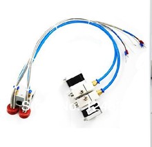 3D printer parts distal extruder double nozzle K type thermocouple and 100k thermistor print head free shipping