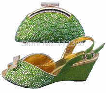 Matching shoe and bag with stones allover with free shipping by DHL at wholesale price
