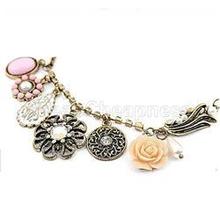 2014New Party Charm Fashion Jewelry Women Retro Irregular Rhinestone Necklaces Women Crystal Flower Drop Necklaces for