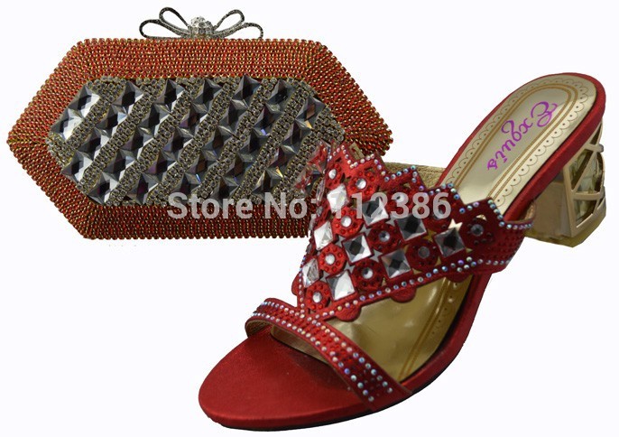 FREE SHIPPING BY DHL Fashion african Shoes and Bag Matching Set Ladies Shoes and Bag for