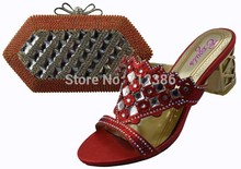 FREE SHIPPING BY DHL!!Fashion african Shoes and Bag Matching Set Ladies, Shoes and Bag for Elegant lady