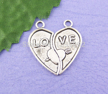 60Pcs Free Shipping Wholesale Hot New DIY Cupid LO VE Charms Pendants Fashion Jewelry Making Findings