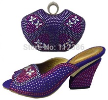 Fabulous shoe and matching bag set for African ladies. Wholesale shoe and bag with free shipping by DHL