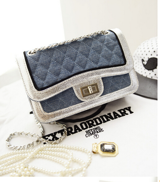hot 2014 new women messenger bags high quality pu leather canvas fashion ladies bag