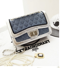 hot 2014 new women messenger bags high quality pu leather+canvas fashion ladies bag