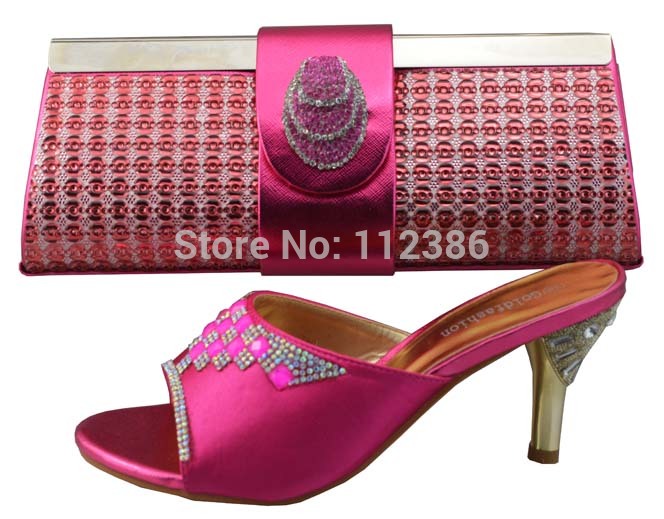 Popular fashion style shoe and matching bag Italian shoe and bag with free shipping by DHL