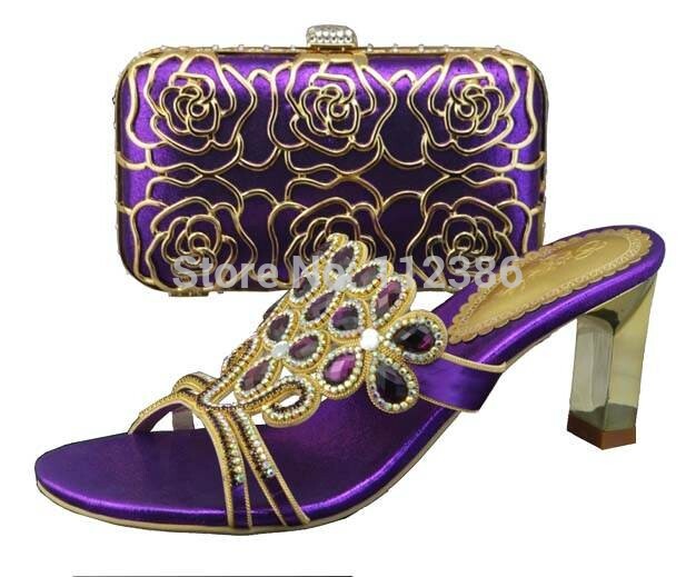 2014 women shoes Italian matching shoe and bag heel shoe and matching bag set fashion ladies