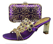 2014 women shoes Italian matching shoe and bag heel shoe and matching bag set fashion ladies shoes with free shipping