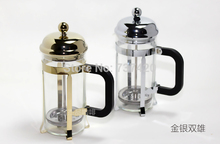 HOT 350ML heat-resistant free shipping Hot tea to implement coffee pot high quality KETTLES French Press Coffee Maker coffee set