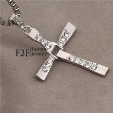 F2F Hotsale The Fast and Furious Six Vin Diesel Dominic Toretto Cross Necklace men jewelry