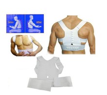 Men Magnet Posture Back Shoulder Corrector Support Brace Belt Therapy Adjustable
