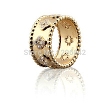 Wholesale 925 sterling silver ring Seiko Simulation diamond clover series of high grade silver plated men