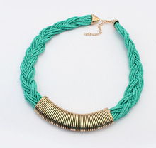 N154 Hand woven beaded collar necklaces choker statement necklace women fashion brand jewelry wholesale