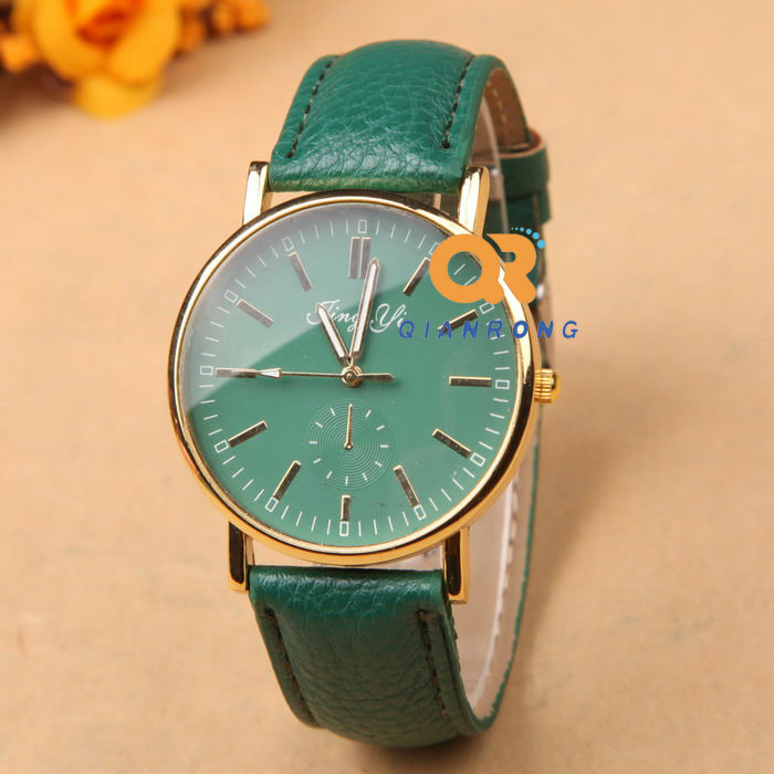 top brand high quality Simple Personality Dial Geneva Watch Hot selling Man Woman Watch 8 colors
