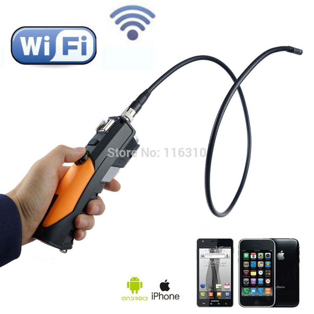 hd Wireless WIFI Endoscope Video Inspection Snake Tube Camera 2MP For Smartphone