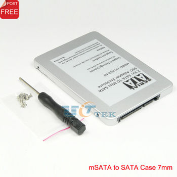 Mini mSATA SSD to SATA 22Pin 2.5" HDD Converter Adapter Case 7mm Aluminum Singapore Post