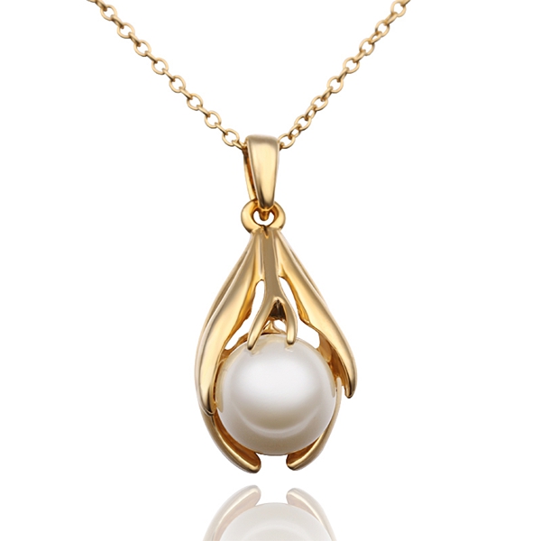 ... Necklace-Floating-White-Pearl-Women-Charms-Amulet-Jewelry-Pendulum