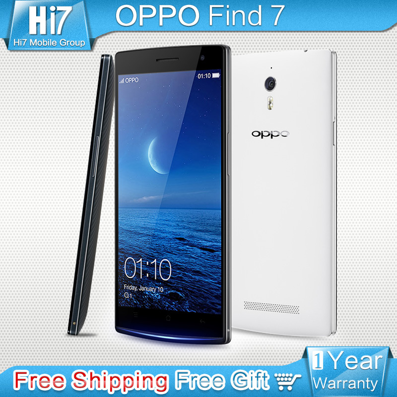 Original OPPO Find 7 Quad Core Single SIM Card 2K Screen Support 2G 3G 4G Network