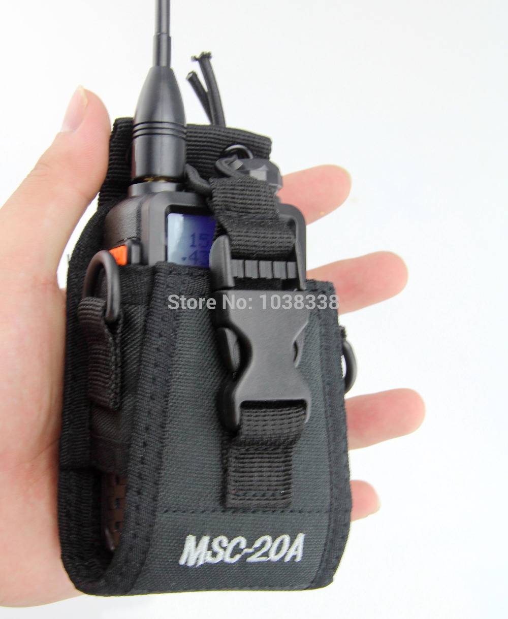 Walkie talkie bag Case Holder MSC 20A Nylon Carry Case For BaoFeng UV 5R Kenwood ICOM