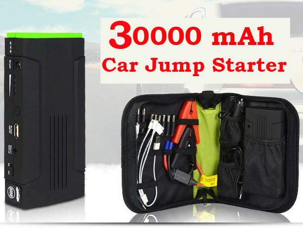 30000mAh Multi Function Car Battery Charger Jump Starter Car phone 