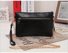 Free shipping women Crocodile grain leather chain shoulder inclined dinner bag leather handbag