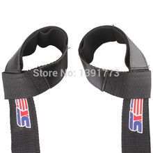 2pcs Health Care Black Padded Weight Lifting Training Gym Straps Hand Bar Wrist Wrister Support Gloves Wrap Free Shipping