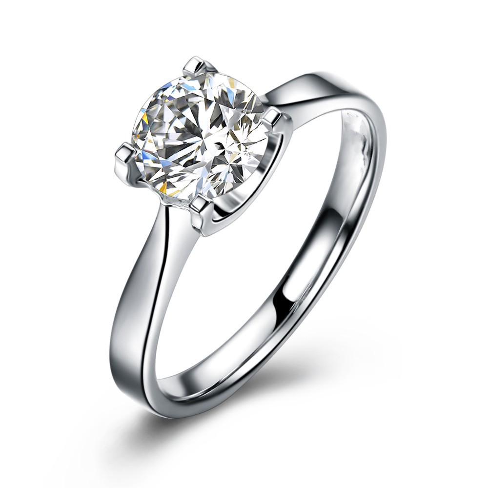 Real-Pure-925-Sterling-Silver-Rings-for-Women-Wedding-event-Engagement ...