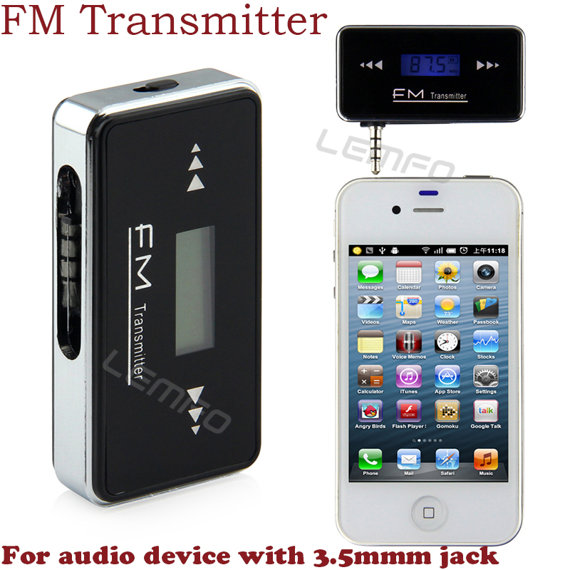 Car Audio Speakers MP3 Player Wireless FM Transmitter 3 5mm Jack With LCD For iphone ipad