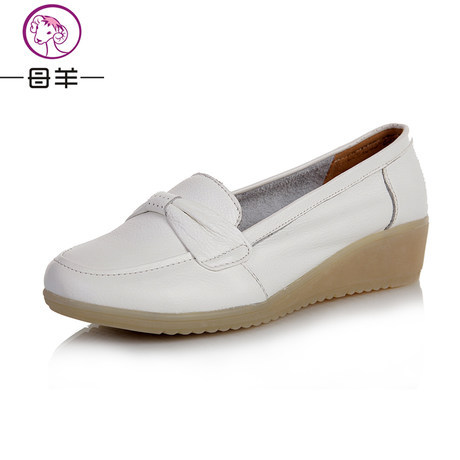  2014 new fashion women genuine leather flat shoes women s work nurse shoes women flats