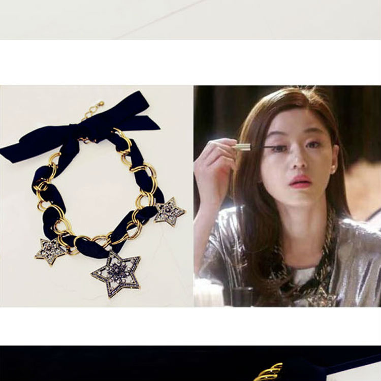 Korean TV My Love From the Star Jun Ji hyun statement collar Star necklace Wholesale 12pcs