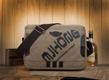 2014 casual trunk shaped bags men and women fashion messenger bags korea edition canvas letter pattern bags