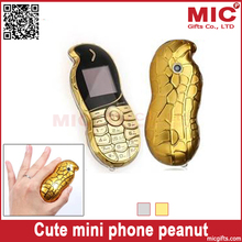 Bar lovely unlocked cartoon peanut small women kids girls cute mini cell mobile phone cellphone P58