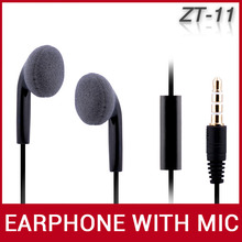 Brand Headphone ES11 Super Bass 3.5mm Mobile Phone Earphone With Microphone Mic For iPhone iPod iPad For Samsung HTC