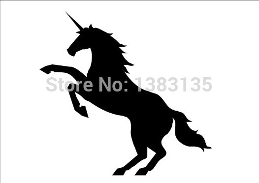 Unicorn Rearing Standing Car Truck Window Sticker Reflective Waterproof Decal Vinyl Graphics Cell Laptop Phone Fun