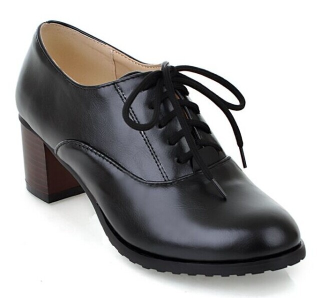 Women Casual Office Work Shoes Single Comfortable lady Heel Shoes ...