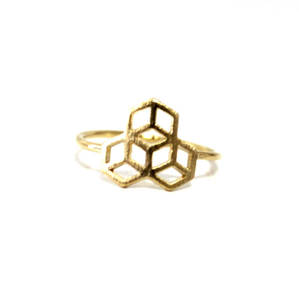 Wholesale Free Shipping gold silver plated jewelry Anel Vintage Honeycomb Ring for women