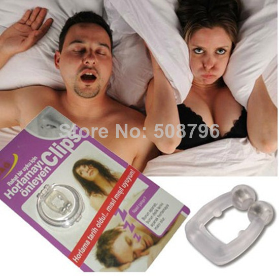 Retail Packaging 1pc lot Magnets Silicone Snore Free Nose Clip Silicone Anti Snoring Aid Snore Stopper